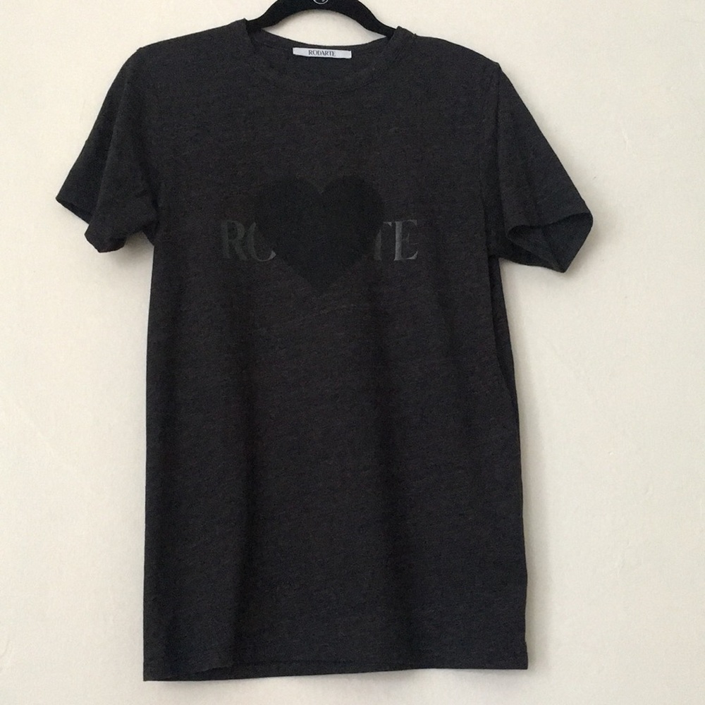 Rodarte heart T-shirt size S gray